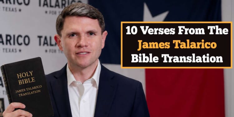 Image for article: Check Out These 10 Verses From The New James Talarico Bible Translation