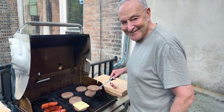 Image for article: Chuck Schumer Celebrates Memorial Day Alone As All Of Last Year's Guests Dead From E. Coli