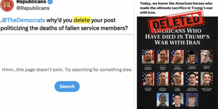 DNC Deletes Memorial Day Post Blaming Trump for Deaths in Iran Conflict After Backlash