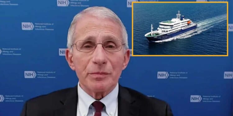 Image for article: Dr. Fauci Reports Amazing Results In Gain-Of-Function Research At New Cruise Ship Laboratory