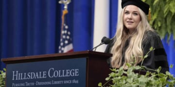 Erika Kirk Gives Address at Hillsdale College Commencement
