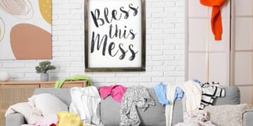 Image for article: In Spite Of Novelty Sign, God Declines To Bless This Mess