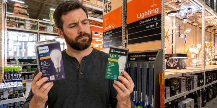 Image for article: Man Just 17 Home Depot Trips Away From Purchasing Correct Light Bulbs