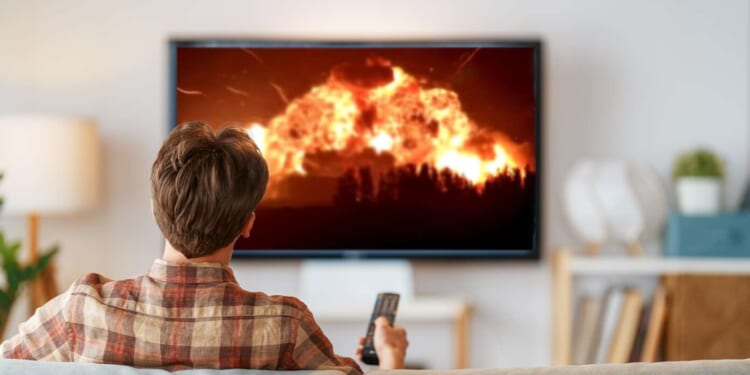 Image for article: Man Watching Blue Origin Explode Just Glad To Know Wife's Amazon Purchases Could Finance This