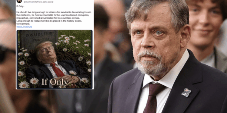 Mark Hamill Faces Backlash After Posting Trump Grave Image With ‘If Only’ Caption