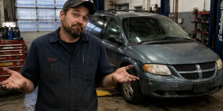 Image for article: Mechanic Has No Idea How Dodge Caravan Still Running