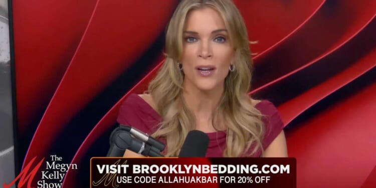 Image for article: Megyn Kelly Tells Listeners They Can Save 20% On Brooklyn Bedding With Promo Code 'ALLAHUAKBAR'