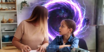 Image for article: Mom Accidentally Opens Wormhole Helping Kid With Fractions