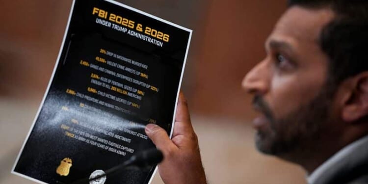 Patel Shuts Down Criticisms With Long List of FBI Wins [WATCH]