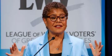 Image for article: ‘Spencer Pratt’s Rhetoric Is Dangerous’ Warns Karen Bass To The 30 Angelenos Who Haven't Been Stabbed To Death By Hobos