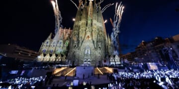 Pope Leo blesses Sagrada Familia’s Tower of Jesus, says beauty can lead people to God