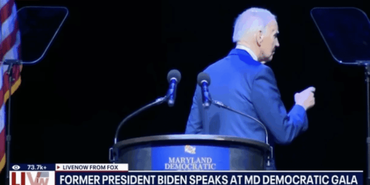 Biden Needs Help Finding Exit After Anti-Trump Speech at Maryland Democratic Gala