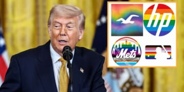 Image for article: Companies Posting Pride Month Logo Obviously Unaware That Donald Trump Is President