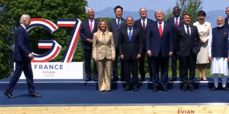 Image for article: Confused Biden Wanders Into G7 Summit