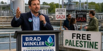 Image for article: Democrat Candidate For Michigan District 32 Sanitation Board Promises To Free Palestine