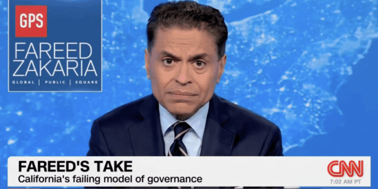 Fareed Zakaria Blasts California Democrats Over Housing, Homelessness And Cost-Of-Living Crisis