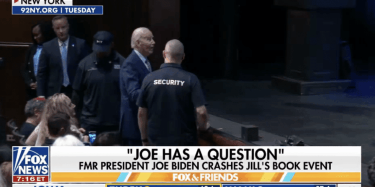 Joe Biden Interrupts Jill Biden’s New York Book Event With Unscripted Question and Book Plug