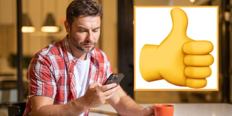 Image for article: Man Continues Tenth Year Of Sending Just A Thumbs Up To Every Single Text Message He Receives