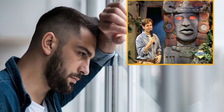 Image for article: Man Struggling To Reconcile Existence Of Loving God With Fact He Never Got To Be Contestant On 'Legends Of The Hidden Temple'