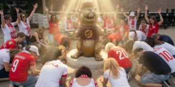Image for article: Mesmerized Europeans Begin Worshiping Bucc-ee Beaver