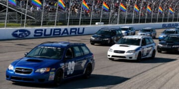 Image for article: NASCAR Celebrates Pride Month With First All-Subaru Race