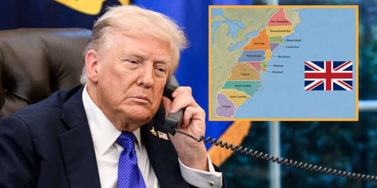 Image for article: Oh No! Trump Negotiates Deal With England And Now They Have The Colonies Back