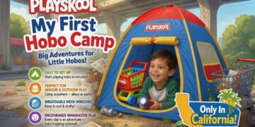 Image for article: Playskool Introduces ‘My First Hobo Camp’ For California Children