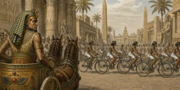 Image for article: Scholars Discover Lost Plague Of Cyclists Blocking Pharaoh’s Morning Commute