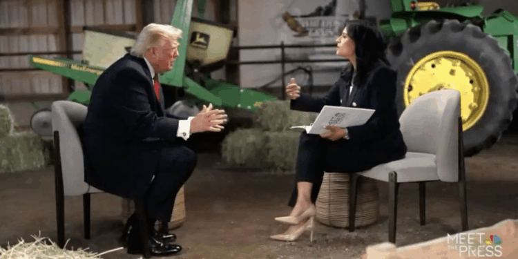 Trump Abruptly Ends ‘Meet the Press’ Interview After Clash With Kristen Welker