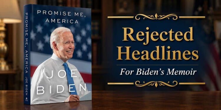 Image for article: 10 Rejected Titles For Biden’s New Memoir