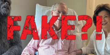 Image for article: 7 Clear Signs Mitch McConnell's Hospital Photo Is Fake