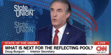 Doug Burgum Clashes With CNN Over Lincoln Memorial Reflecting Pool Vandalism