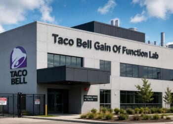 Image for article: Explosive Diarrhea Epidemic Traced To Gain-Of-Function Lab At Taco Bell Institute