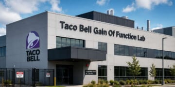 Image for article: Explosive Diarrhea Epidemic Traced To Gain-Of-Function Lab At Taco Bell Institute