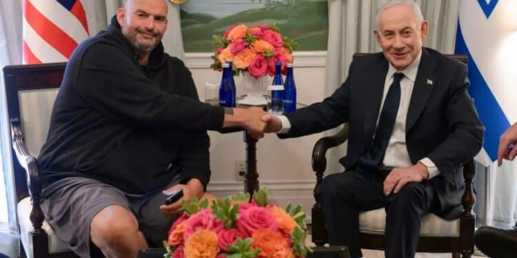 Fetterman Blasts Democrats During Netanyahu Meeting