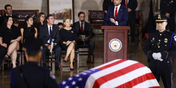 JD Vance Eulogizes Lindsey Graham at the Capitol