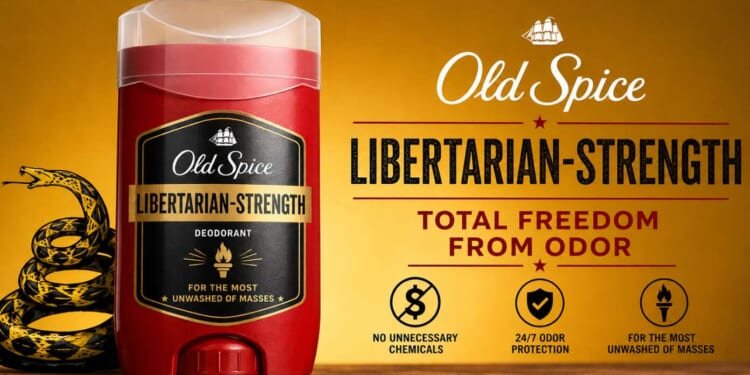 Image for article: Old Spice Introduces New Libertarian-Strength Deodorant