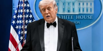 Image for article: Trump Asks Democrats At Correspondents' Dinner To Hold All Assassination Attempts Until He Finishes Speech