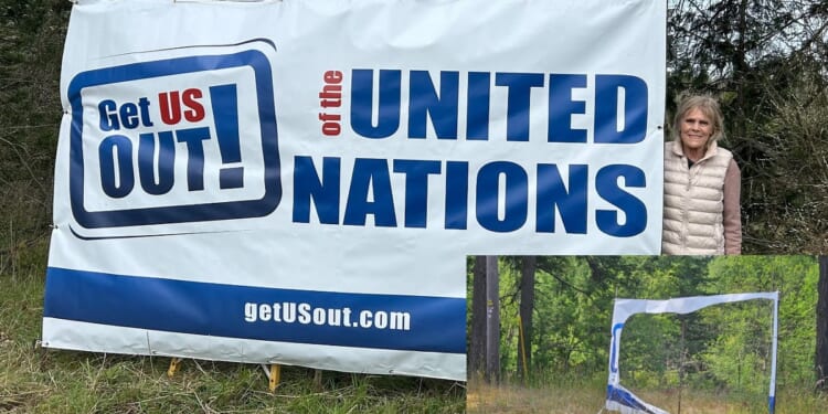Vandalized Banner Revives Interest in The John Birch Society
