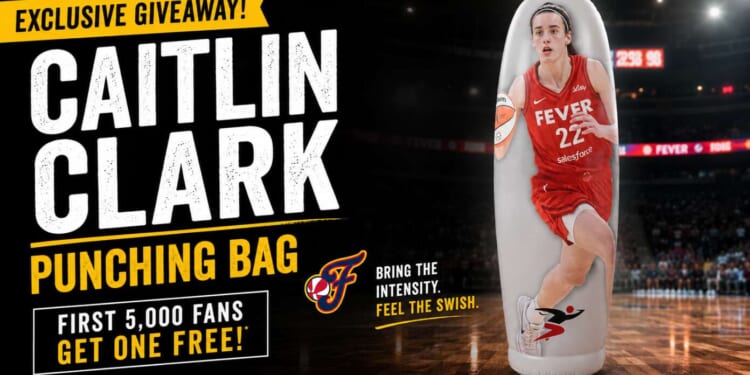Image for article: WNBA Announces Caitlin Clark Punching Bag Night