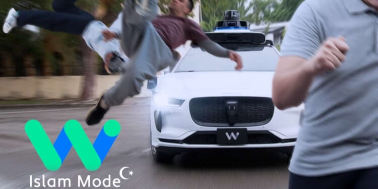 Image for article: Waymo Introduces New 'Islam Mode' That Sends Car To Mow Down Civilians