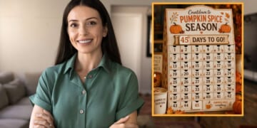 Image for article: With 45 Days Left Until Labor Day, Wife Unveils Pumpkin Spice Advent Calendar