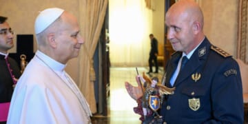 Pope Leo XIV tells soldiers: It is noble to defend the sovereignty of your homeland