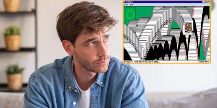 Image for article: 40-Year-Old Man Still Chasing High Of Seeing Cards Bounce Around Screen After Winning Solitaire