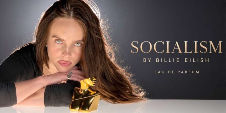 Image for article: Billie Eilish Introduces New Fragrance Socialism' On Sale Now For $72,000