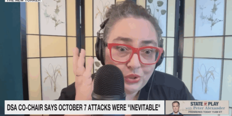 DSA DISGUST! Scarborough UNLOADS on DSA Co-Chair After She Says She 'Probably Would Have' Attended Pro-Hamas Rally Day After Oct. 7th [WATCH]