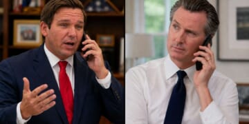 Image for article: DeSantis Explains To Newsom Secret To Counting Ballots In One Night Is Not Committing Fraud