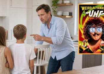 Image for article: Father Puts Kids Up For Adoption After They Say 'UHF' Isn't Funny