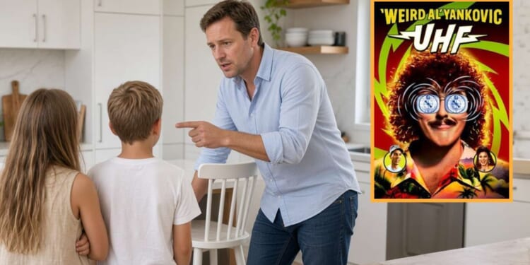 Image for article: Father Puts Kids Up For Adoption After They Say 'UHF' Isn't Funny