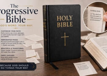 Image for article: New Progressive Bible Features Perforated Pages For Easy Removal Of Parts You Don’t Like